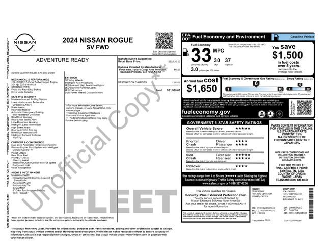 Used 2024 Nissan Rogue SV FWD image 8