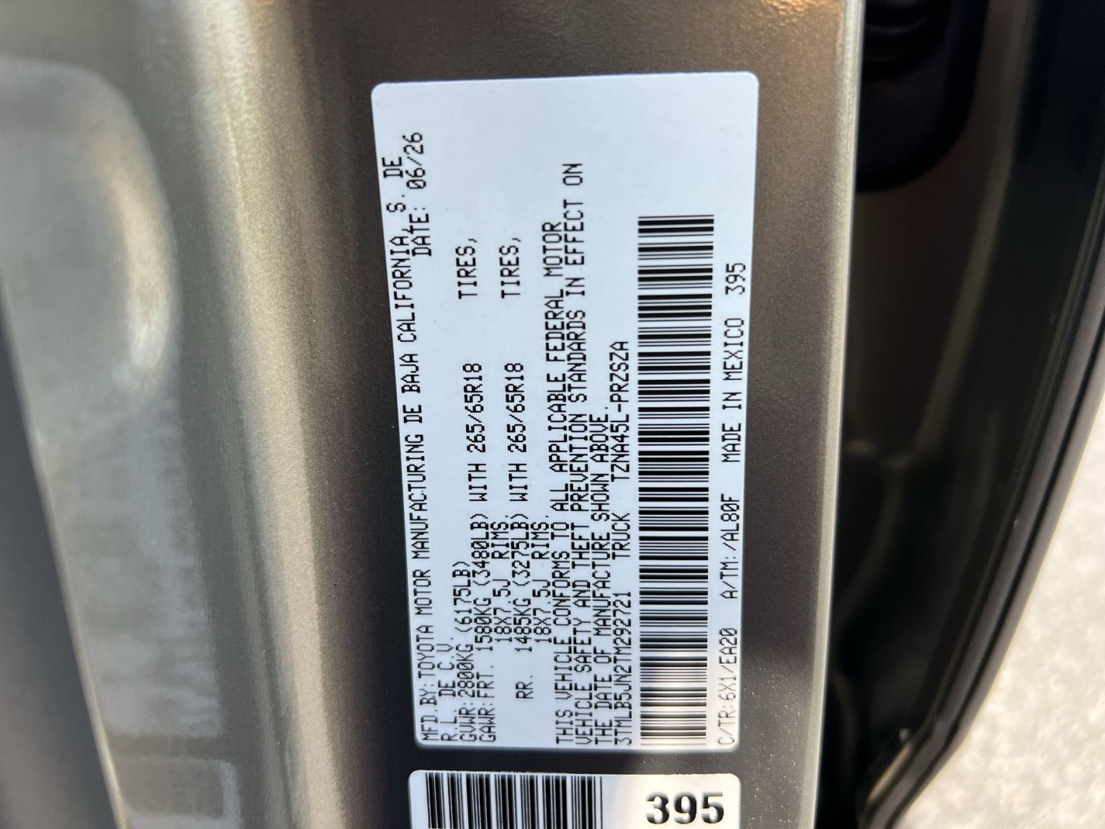New 2026 Toyota Tacoma TRD Sport AWD/4WD image 29