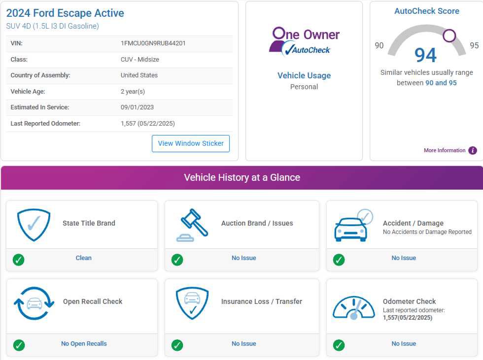 Used 2024 Ford Escape Active w/ Cold Weather Package FWD image 4