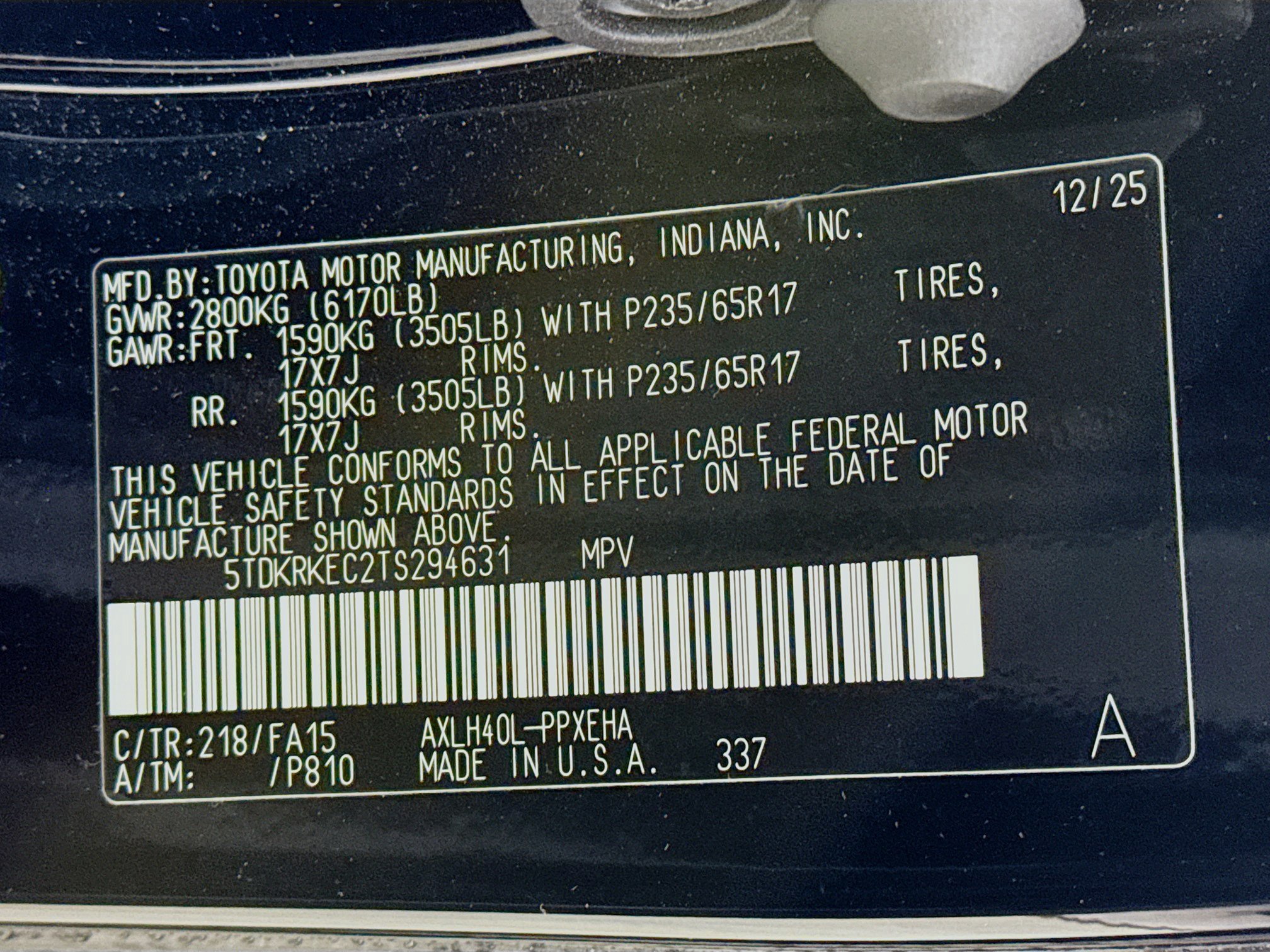 Certified 2026 Toyota Sienna LE FWD image 32