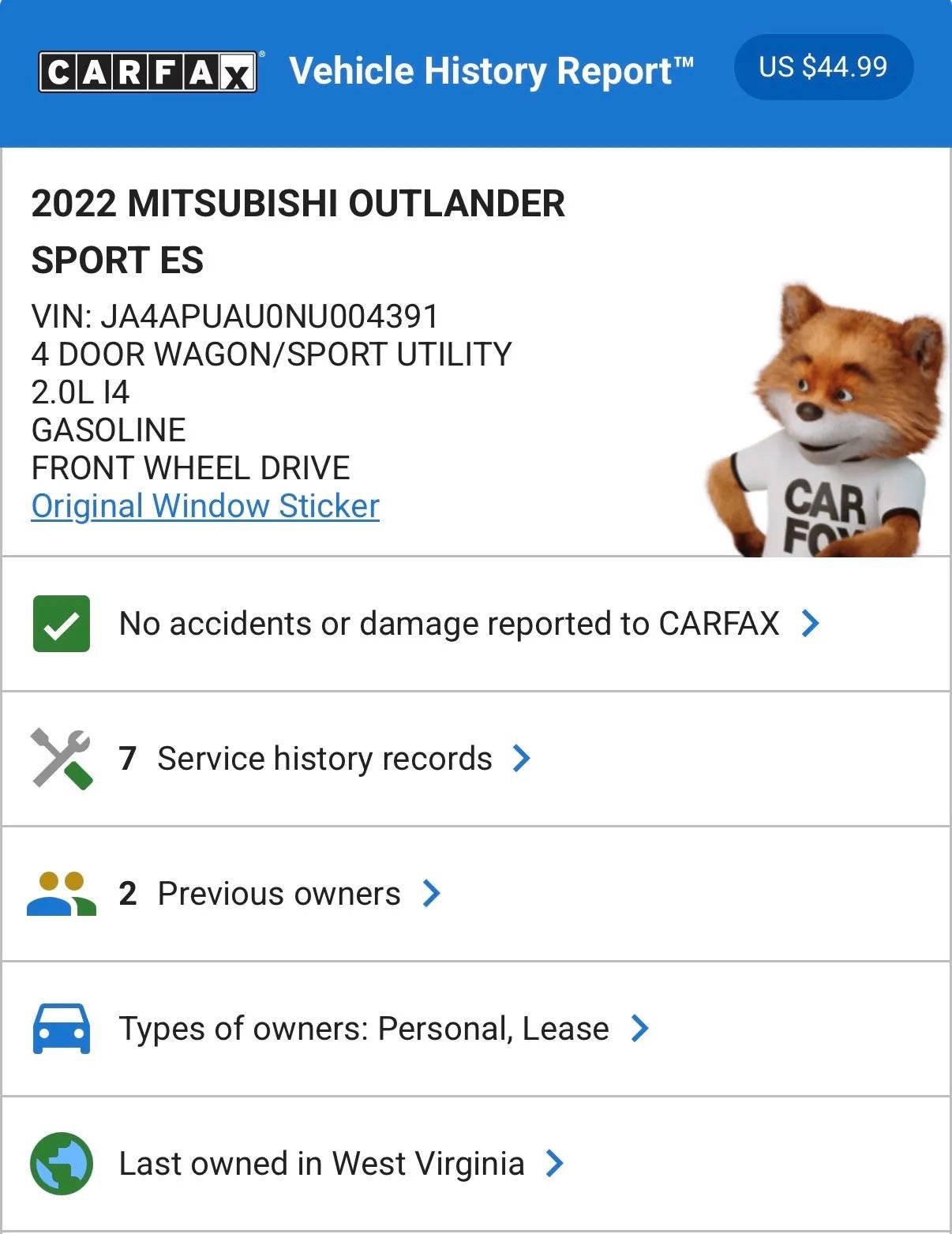 Used 2022 Mitsubishi Outlander Sport FWD image 23