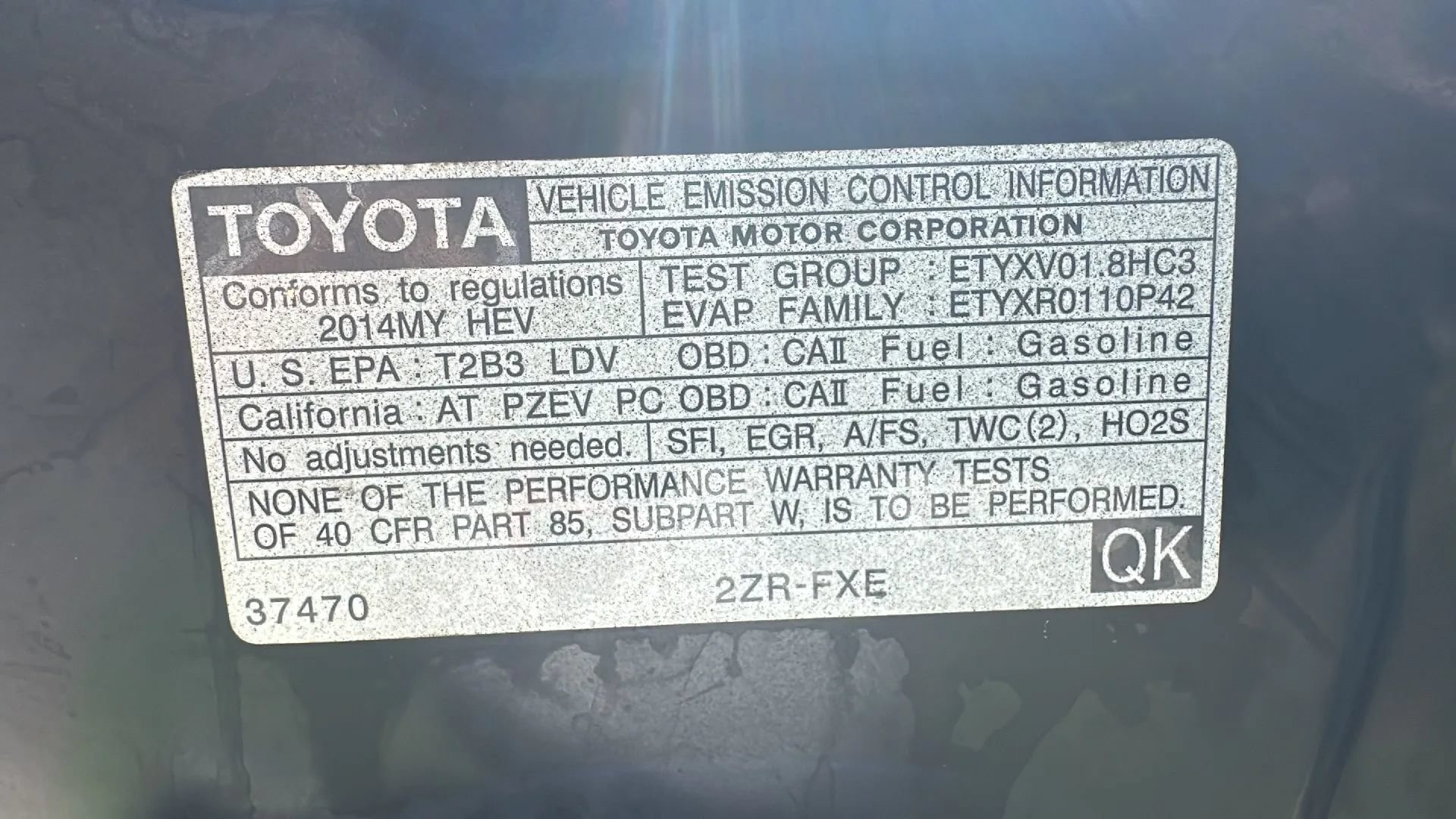 Used 2014 Toyota Prius Four w/ Solar Roof Package FWD image 11