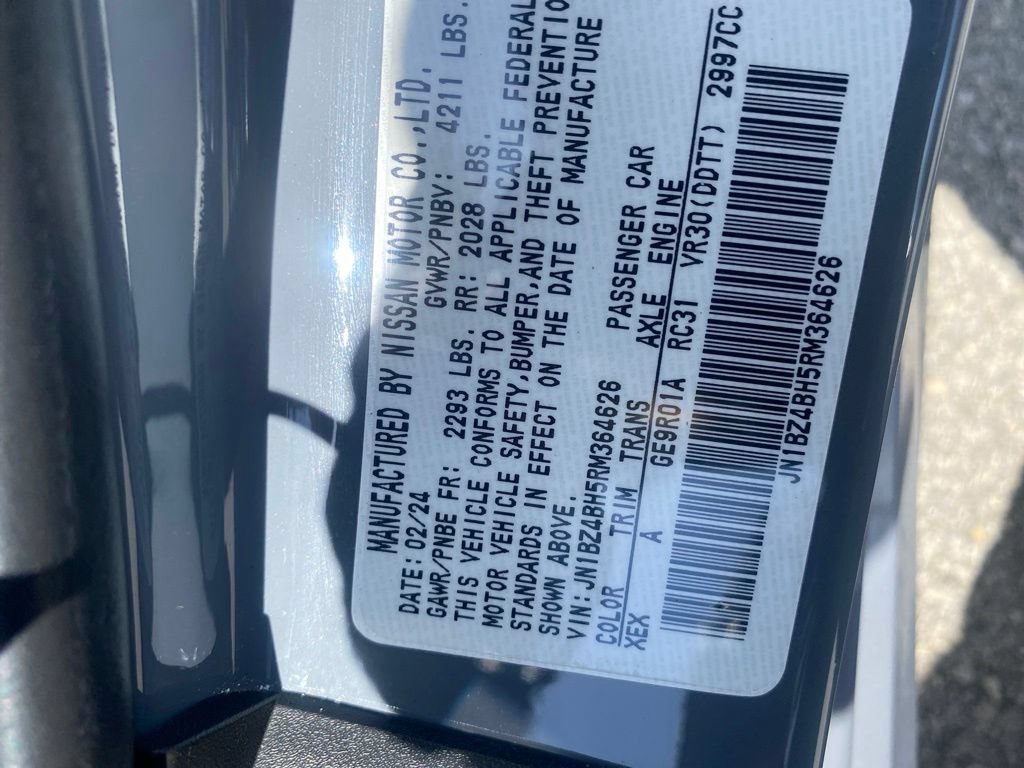 Used 2024 Nissan Z Performance w/ Floor Mat Package RWD image 13