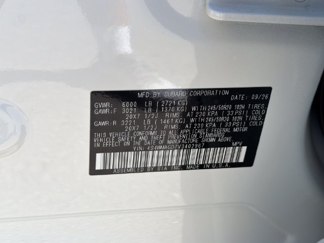 New 2027 Subaru Ascent Limited AWD/4WD image 26