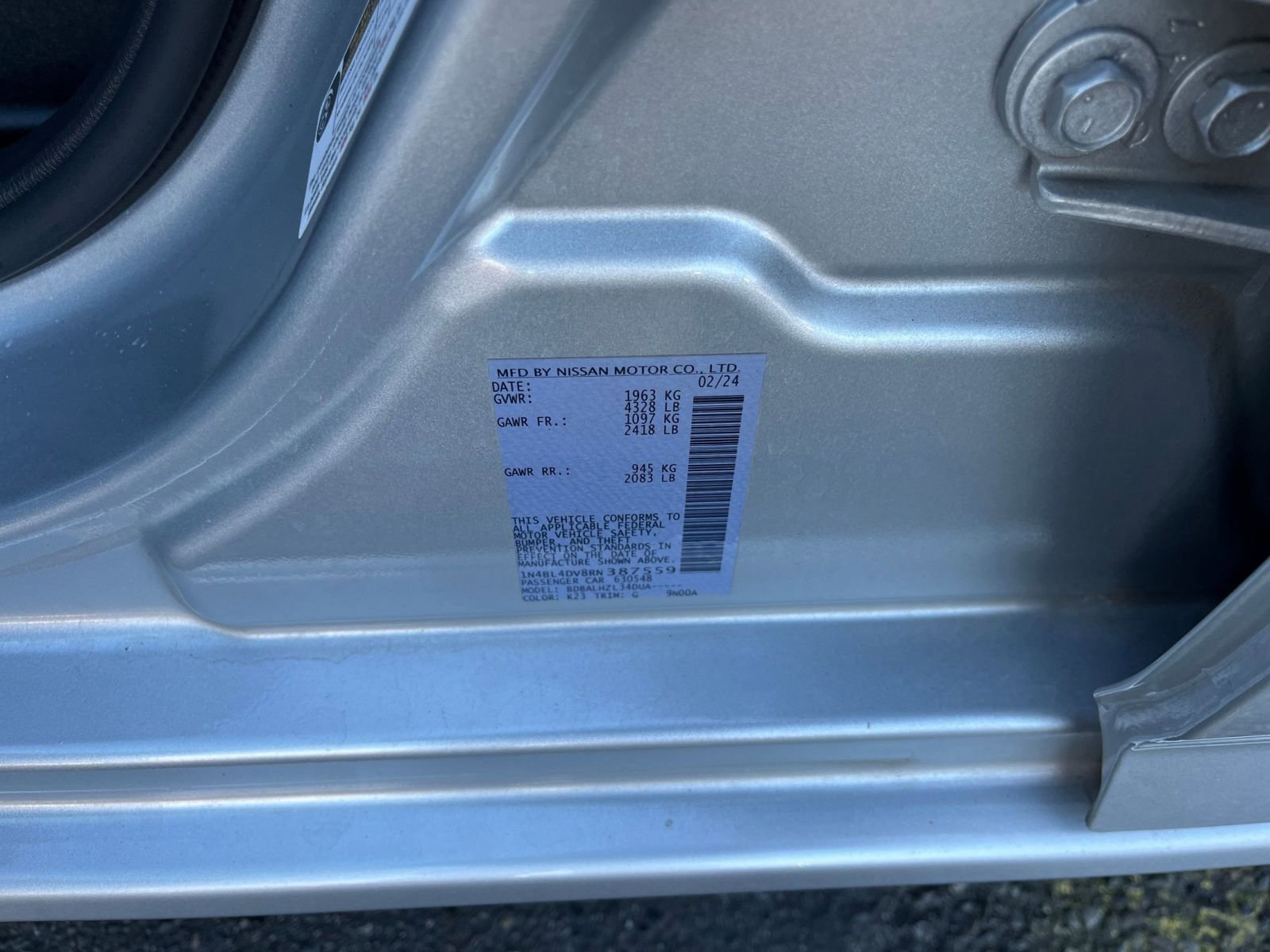 Used 2024 Nissan Altima 2.5 SV image 29