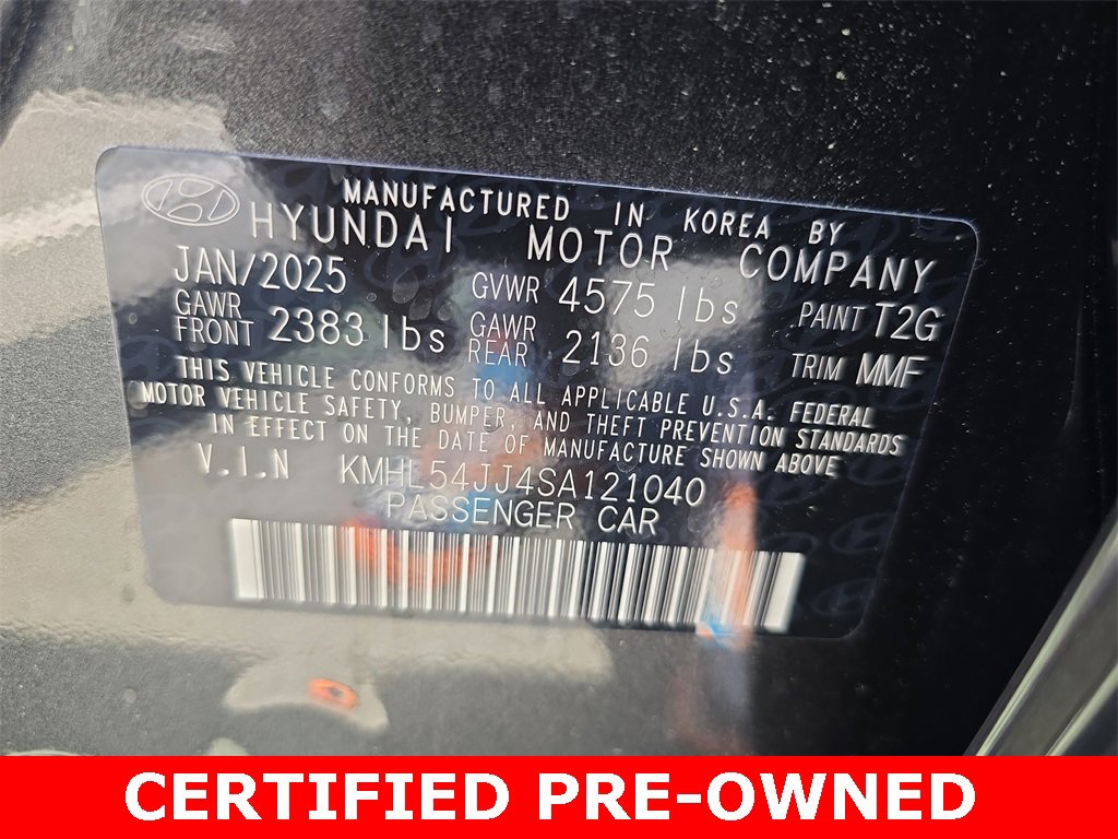 Certified 2025 Hyundai Sonata Limited image 37