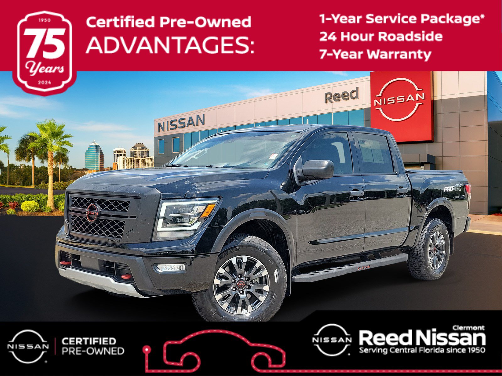 Certified 2024 Nissan Titan PRO-4X w/ Off Road Protection Package