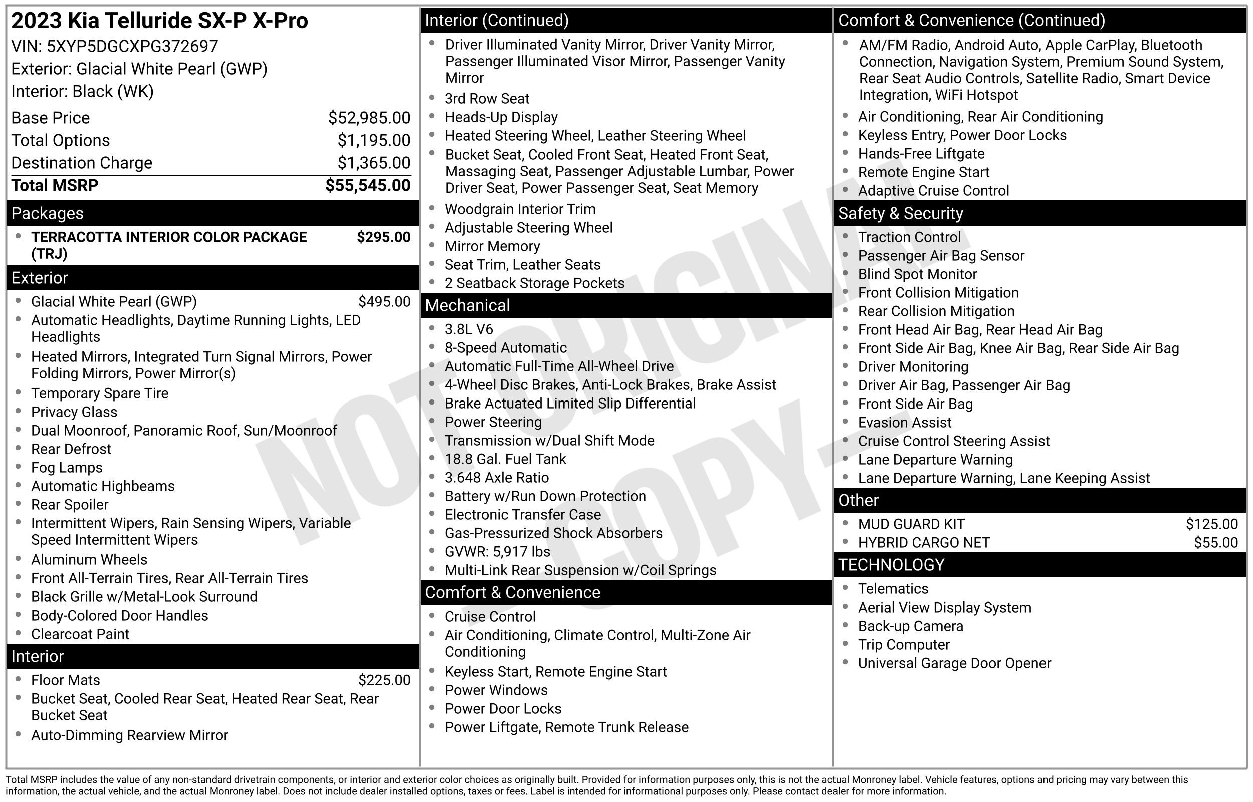 Used 2023 Kia Telluride SX Prestige X-Pro image 48
