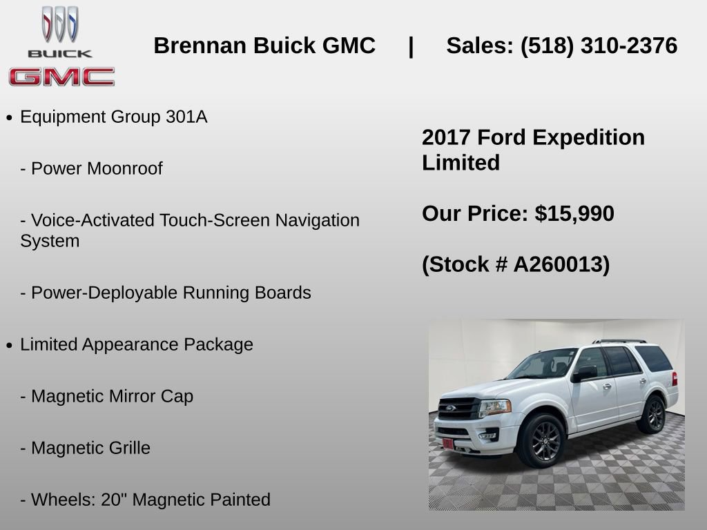 Used 2017 Ford Expedition Limited w/ Equipment Group 301A AWD/4WD image 6