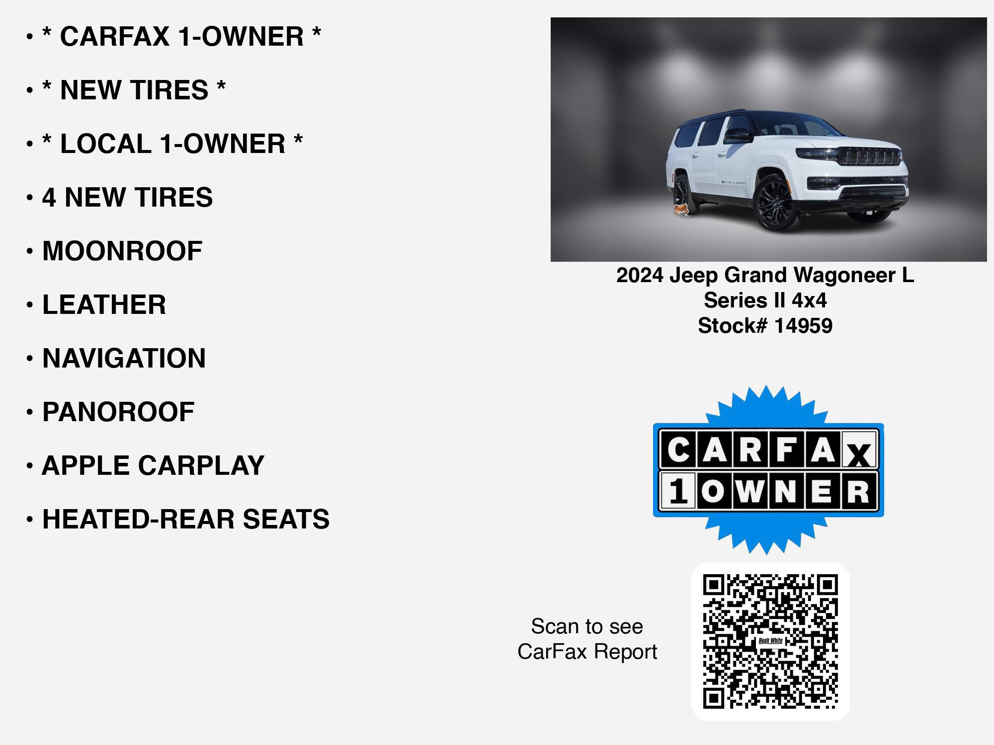 Used 2024 Jeep Grand Wagoneer L Series II w/ Quick Order Packagew 28T image 6