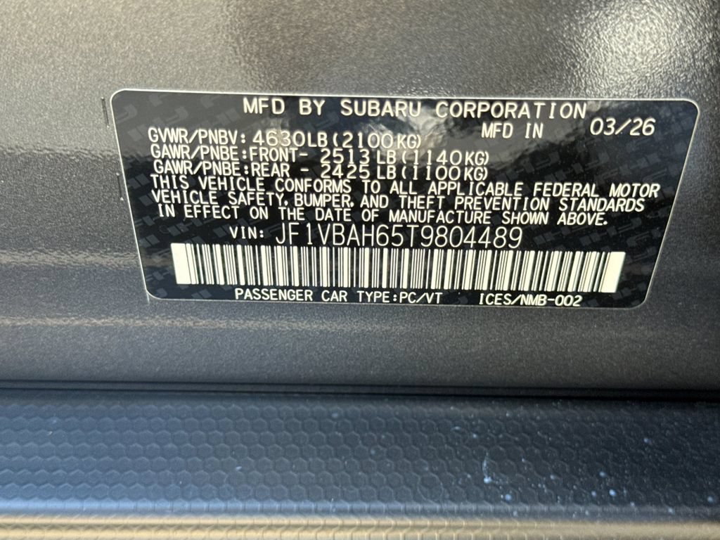 New 2026 Subaru WRX Premium AWD/4WD image 32