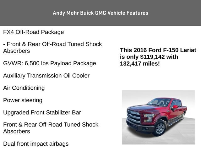 Used 2016 Ford F150 Lariat w/ Equipment Group 501A Mid image 8