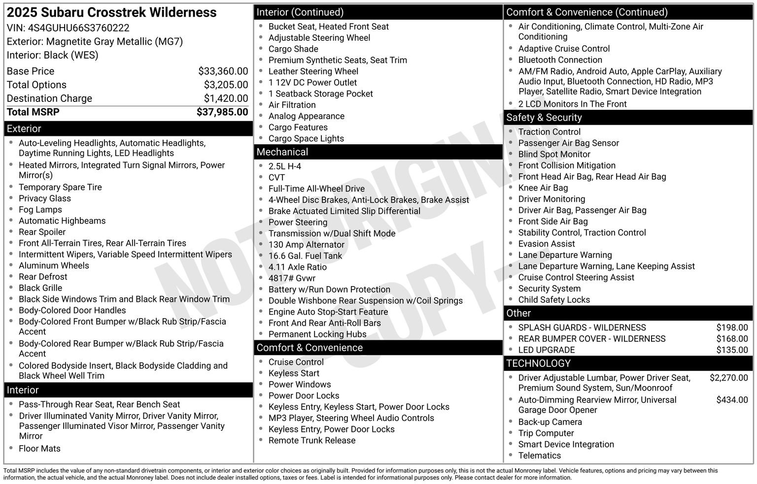 Used 2025 Subaru Crosstrek 2.5i Wilderness image 13