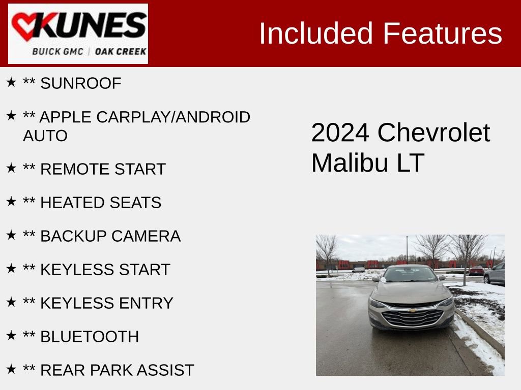 Used 2024 Chevrolet Malibu LT image 2