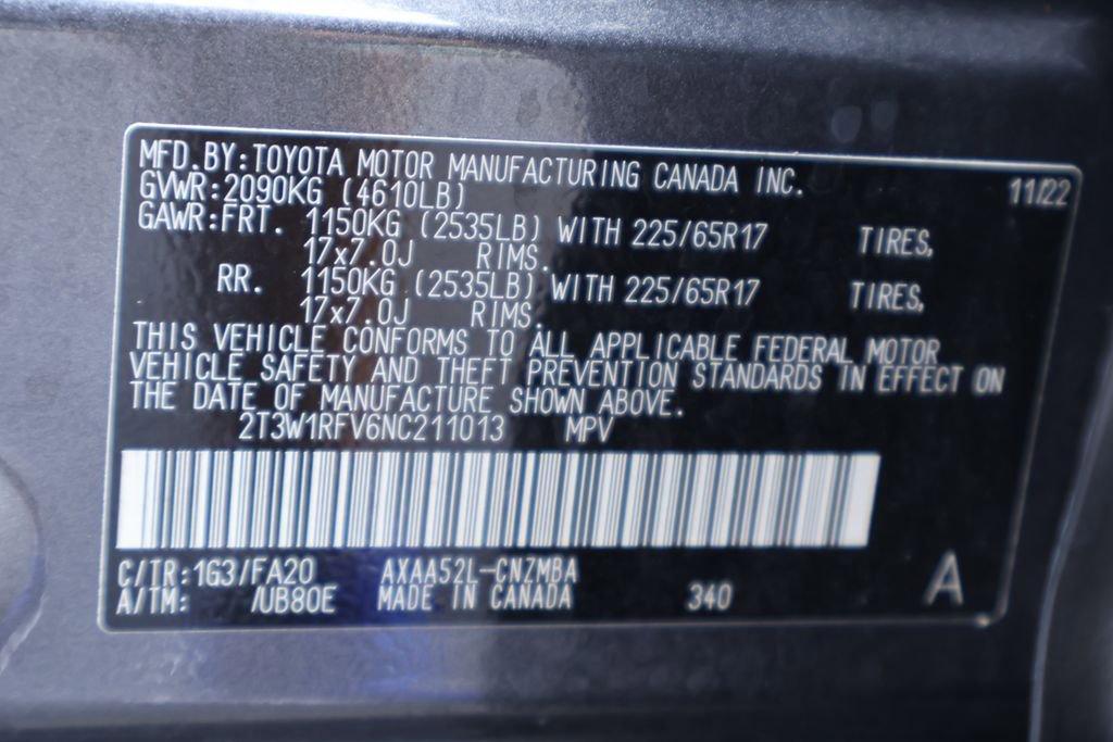 Certified 2022 Toyota RAV4 XLE w/ Convenience Package FWD image 18
