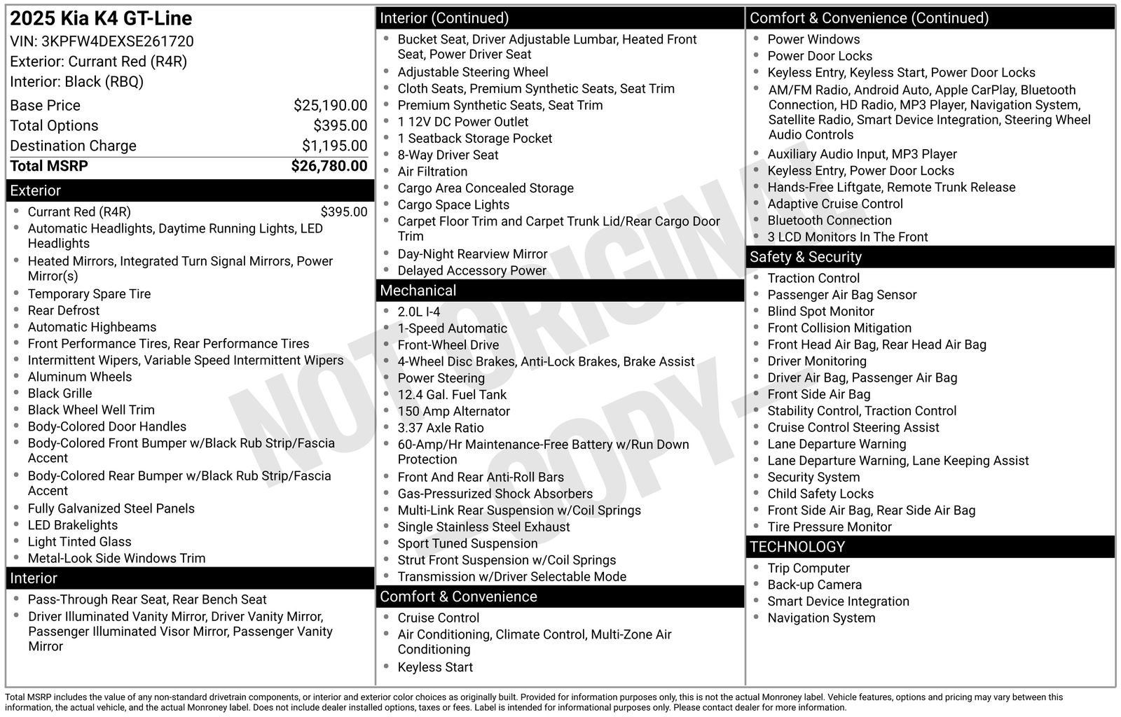 Used 2025 Kia K4 GT-Line FWD image 27
