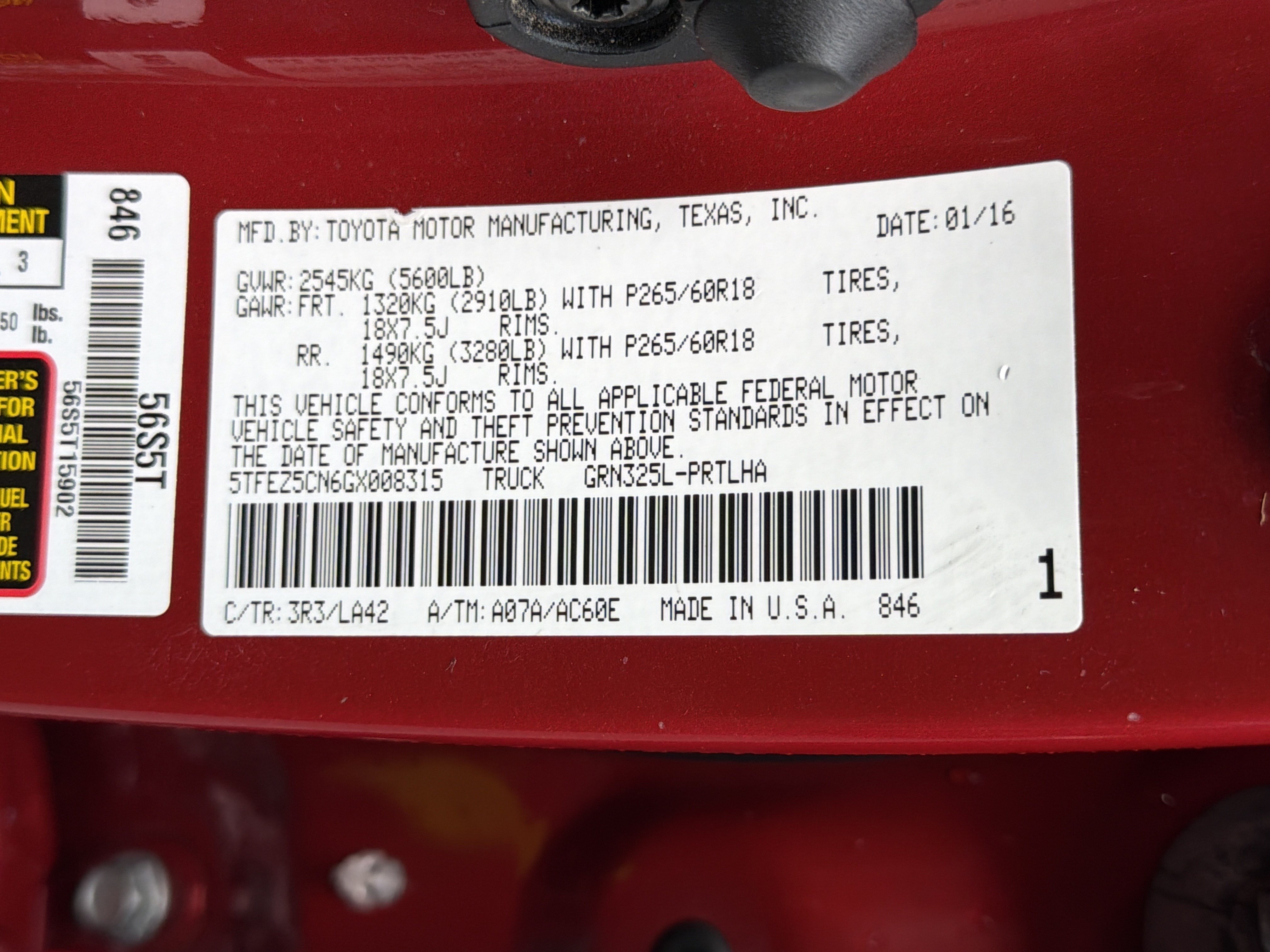 Used 2016 Toyota Tacoma Limited w/ Towing Package RWD image 33