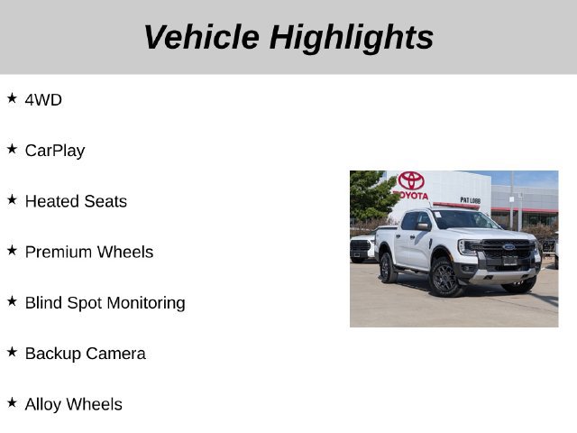 Used 2024 Ford Ranger XLT w/ FX4 Off-Road Package AWD/4WD image 5