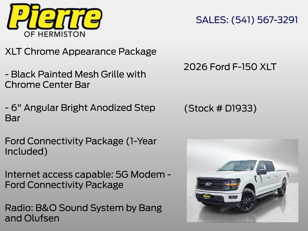New 2026 Ford F150 XLT w/ Equipment Group 303A High AWD/4WD image 36
