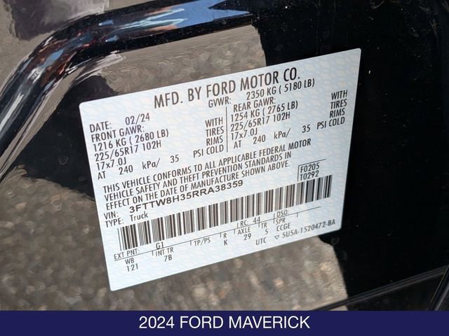 Used 2024 Ford Maverick XLT w/ XLT Luxury Package FWD image 30