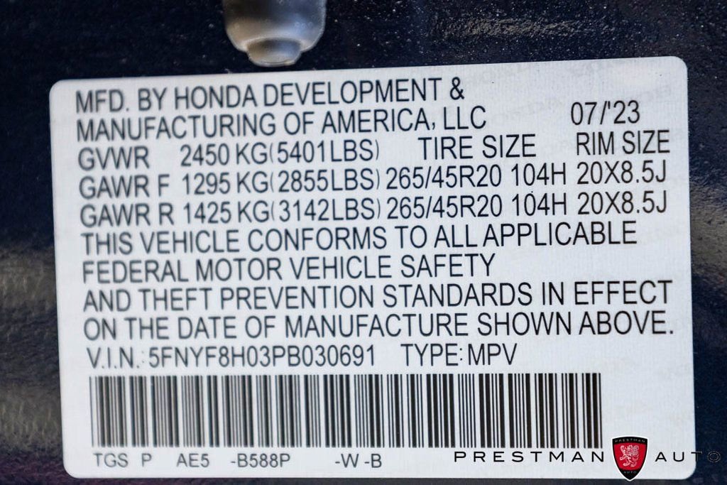 Used 2023 Honda Passport Elite image 50