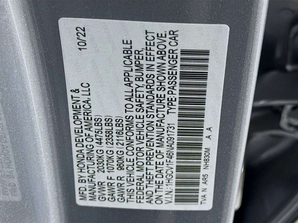 Certified 2022 Honda Accord Sport Special Edition image 40