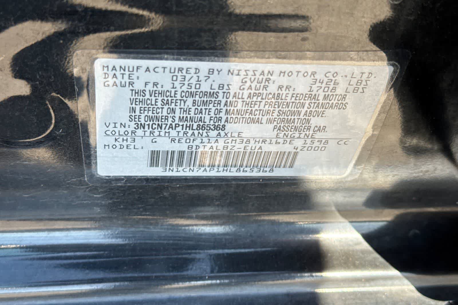Used 2017 Nissan Versa SV FWD image 30