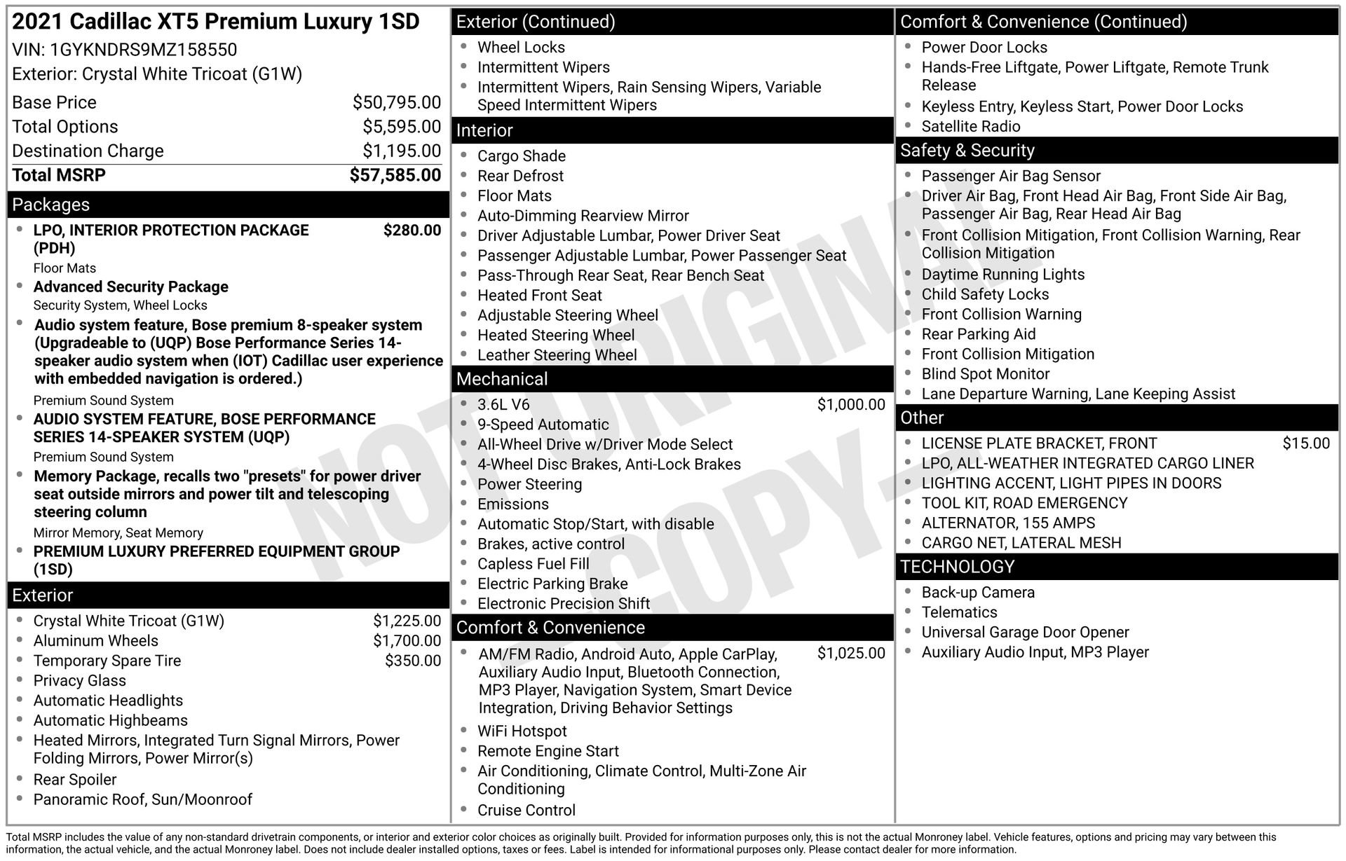 Used 2021 Cadillac XT5 Premium Luxury image 3