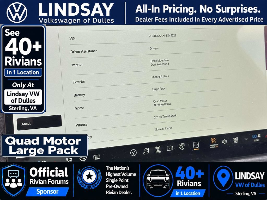 Used 2022 Rivian R1T Adventure AWD/4WD image 25
