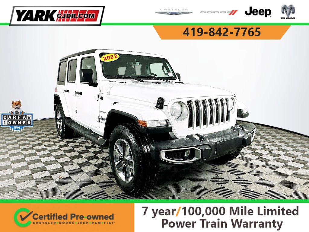 Certified 2022 Jeep Wrangler Unlimited Sahara w/ Cold Weather Group