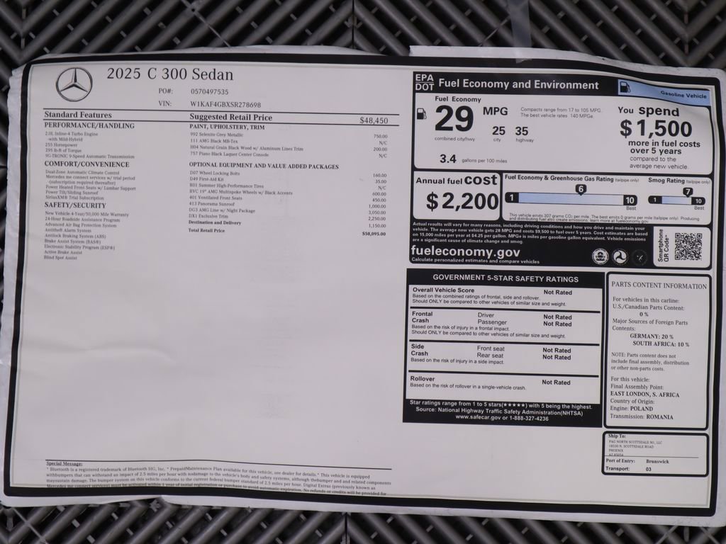 New 2025 Mercedes-Benz C 300 Sedan image 9