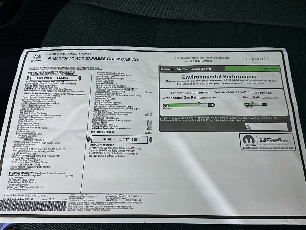 New 2026 RAM 2500 Tradesman image 21