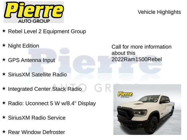 Used 2022 RAM 1500 Rebel w/ Rebel Level 2 Equipment Group AWD/4WD image 7