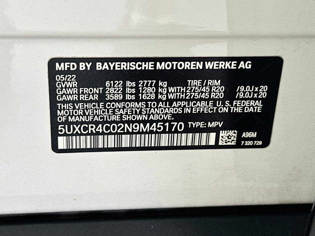 Used 2022 BMW X5 sDrive40i w/ Premium Package RWD image 37