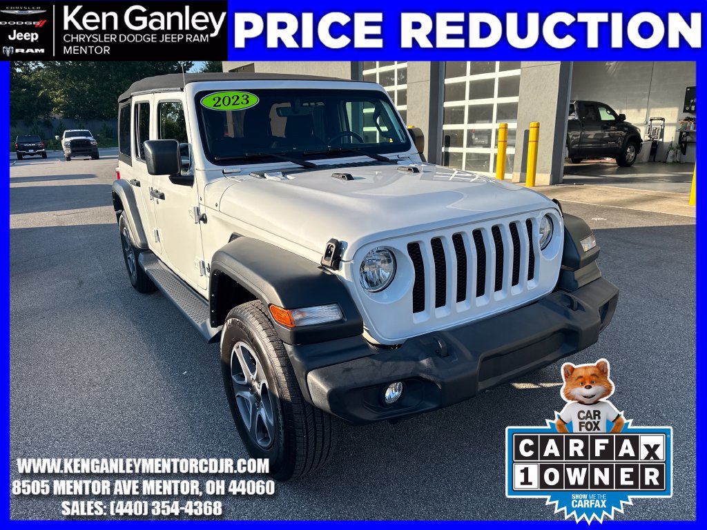 Certified 2023 Jeep Wrangler Unlimited Sport AWD/4WD image 1