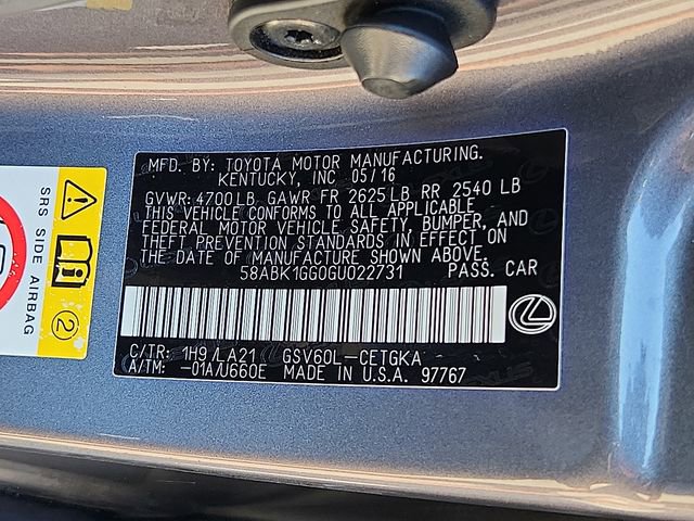 Used 2016 Lexus ES 350 w/ Navigation System Package image 28