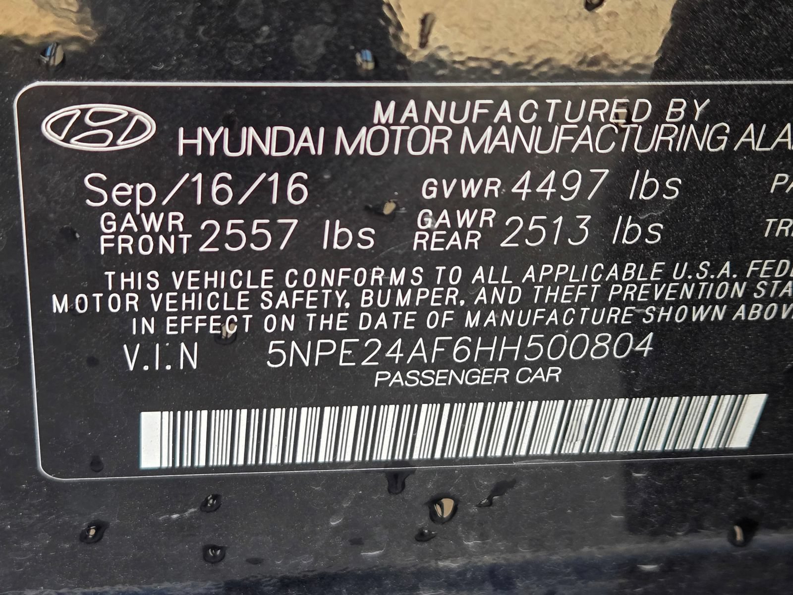 Used 2017 Hyundai Sonata SE w/ Cargo Package FWD image 12