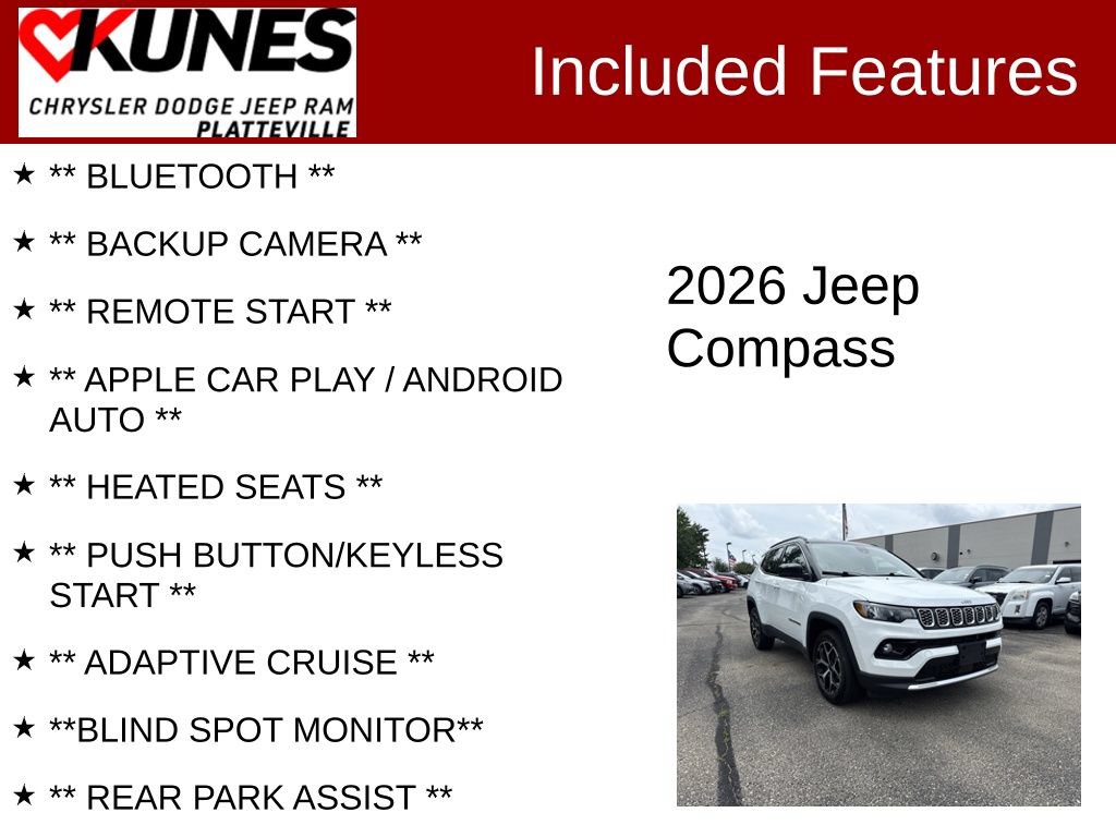 Used 2026 Jeep Compass Limited AWD/4WD image 2