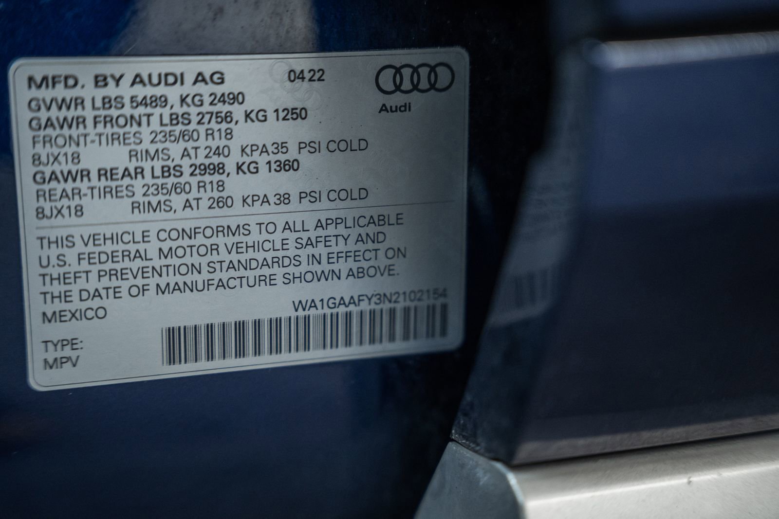 Used 2022 Audi Q5 2.0T Premium w/ Convenience Package AWD/4WD image 50