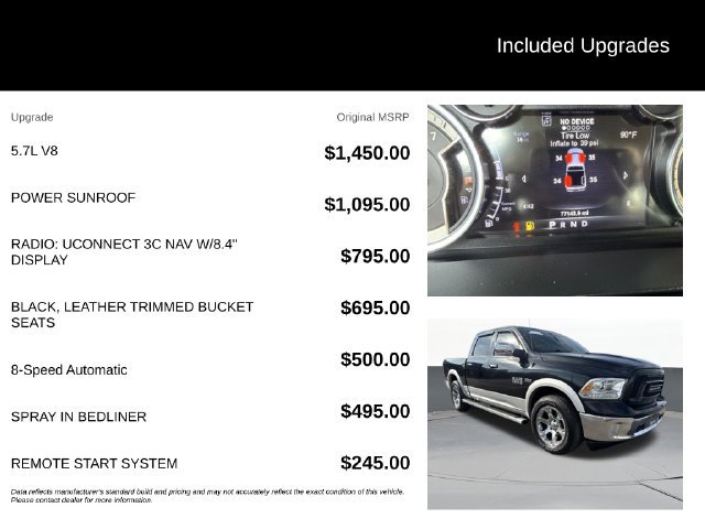 Used 2017 RAM 1500 Laramie AWD/4WD image 9
