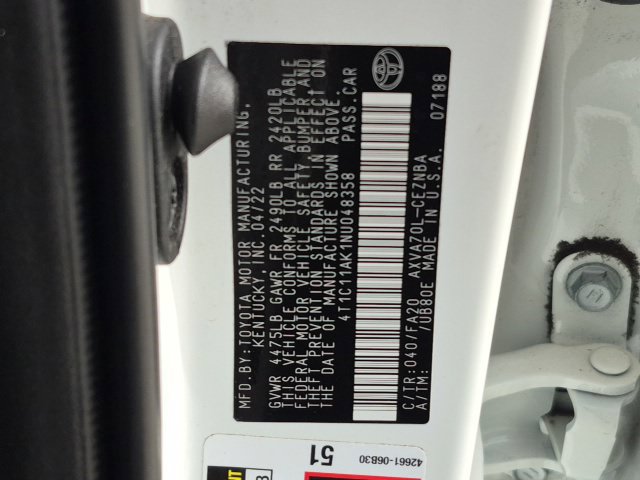 Used 2022 Toyota Camry LE FWD image 22