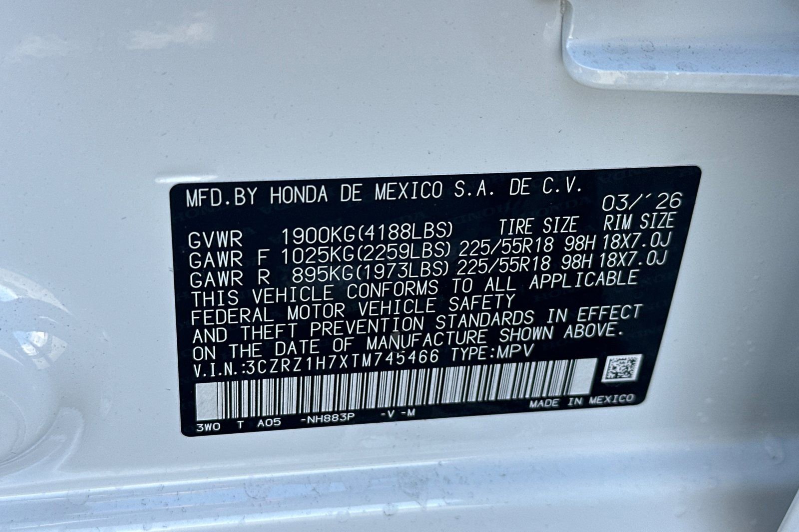 New 2026 Honda HR-V EX-L image 33