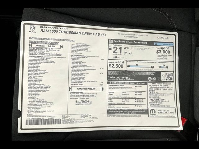 New 2025 RAM 1500 Tradesman w/ Night Edition image 14