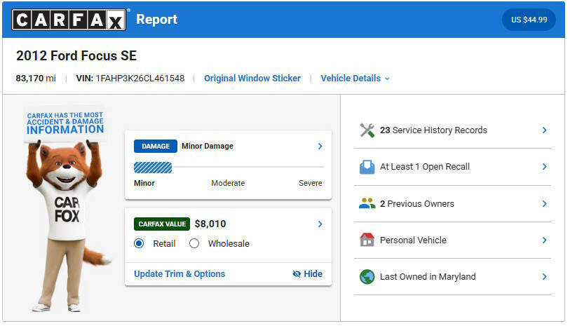 Used 2012 Ford Focus SE FWD image 23
