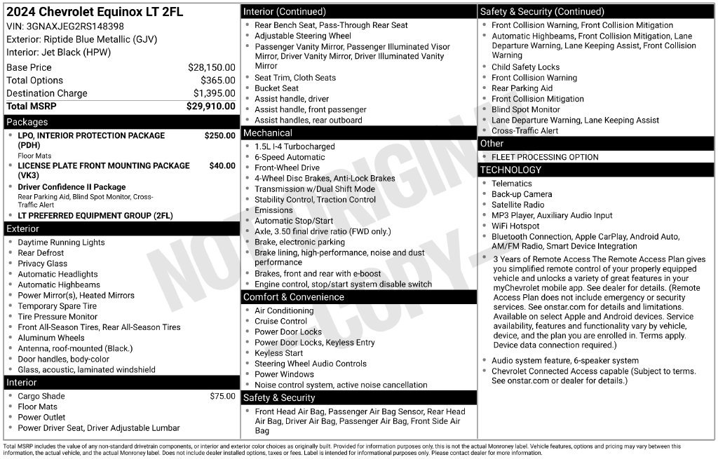 Used 2024 Chevrolet Equinox LT FWD image 18