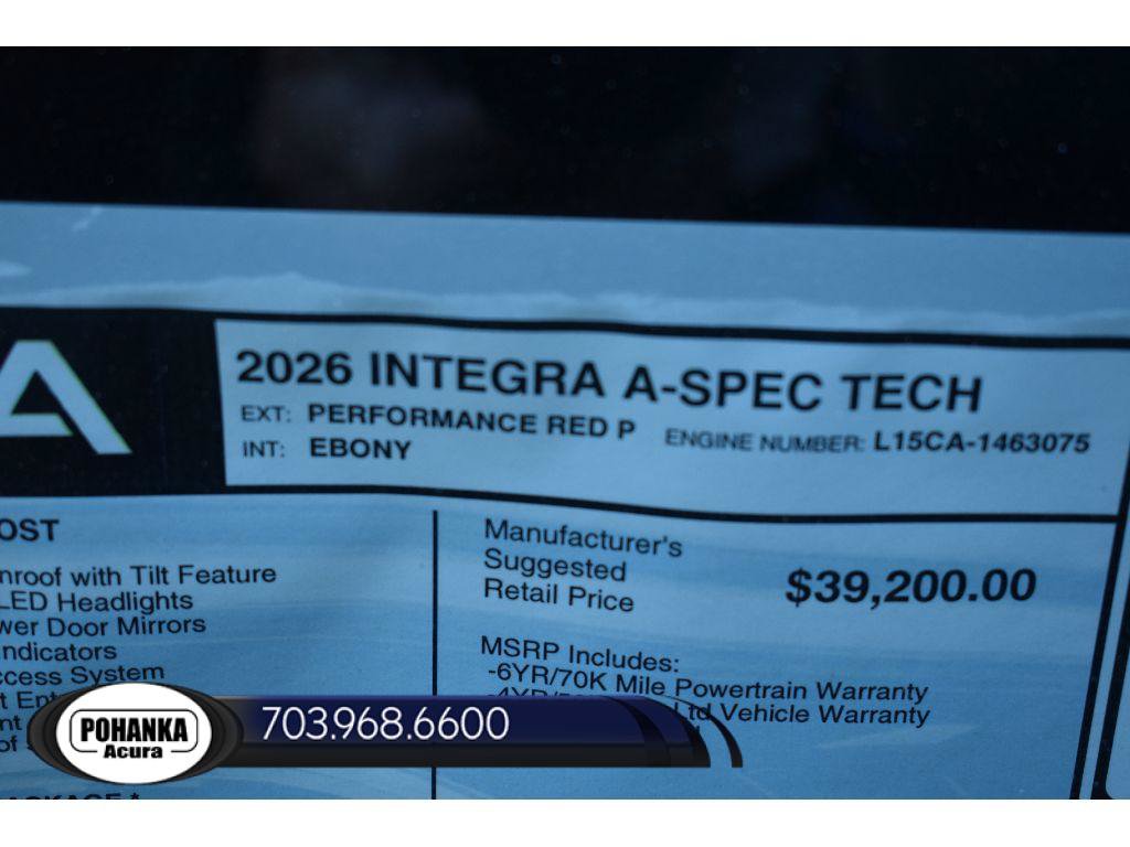 New 2026 Acura Integra A-Spec FWD image 36