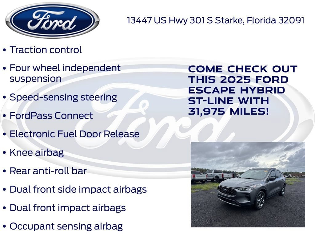 Certified 2025 Ford Escape ST-Line w/ Equipment Group 301A FWD image 21