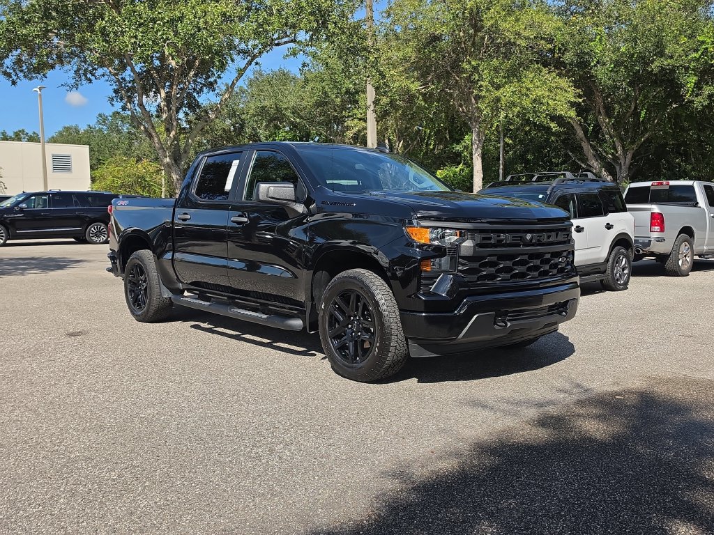 Used 2024 Chevrolet Silverado 1500 Custom w/ Turbomax Blackout Package AWD/4WD image 2