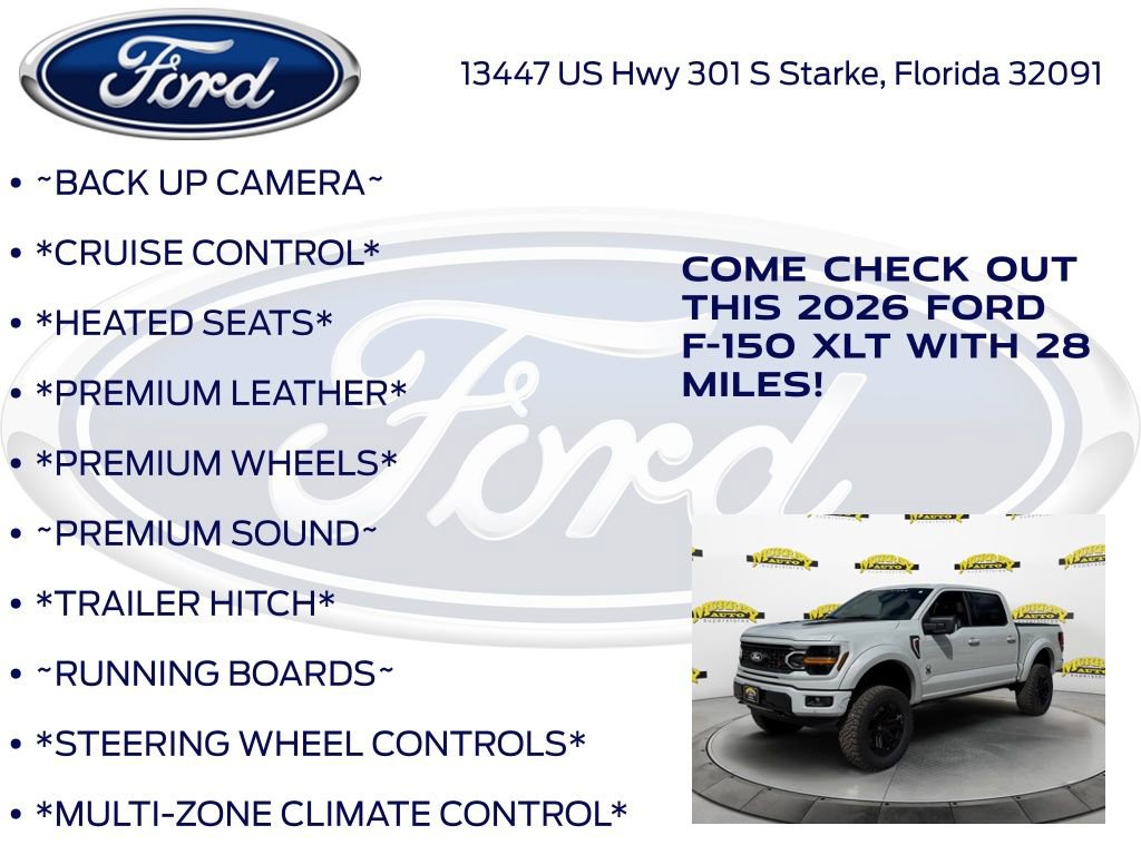 New 2026 Ford F150 XLT w/ Equipment Group 303A High image 10