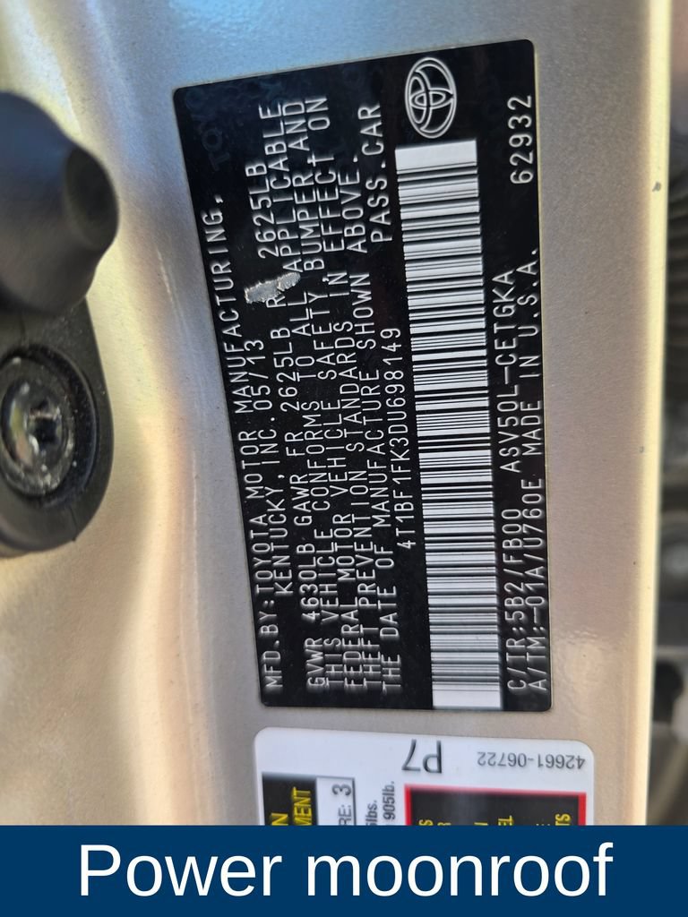Used 2013 Toyota Camry XLE FWD image 11